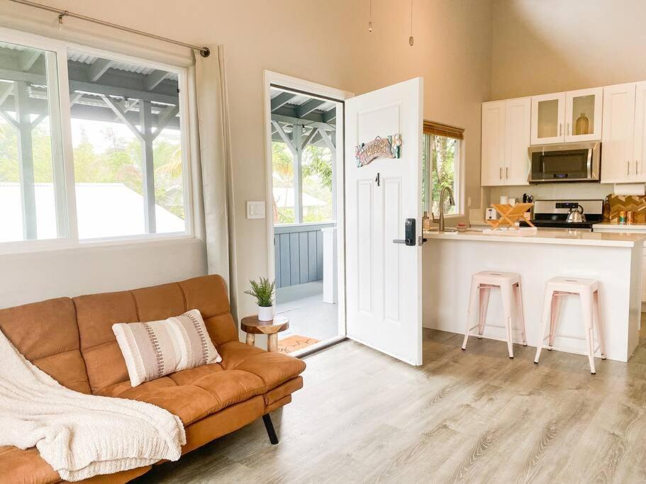 Hibiscus Hale, Full Kitchen, King Bed, Parking Apartment Keaau Exterior foto