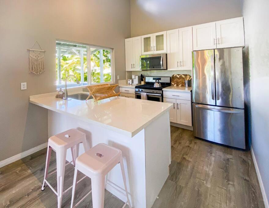Hibiscus Hale, Full Kitchen, King Bed, Parking Apartment Keaau Exterior foto